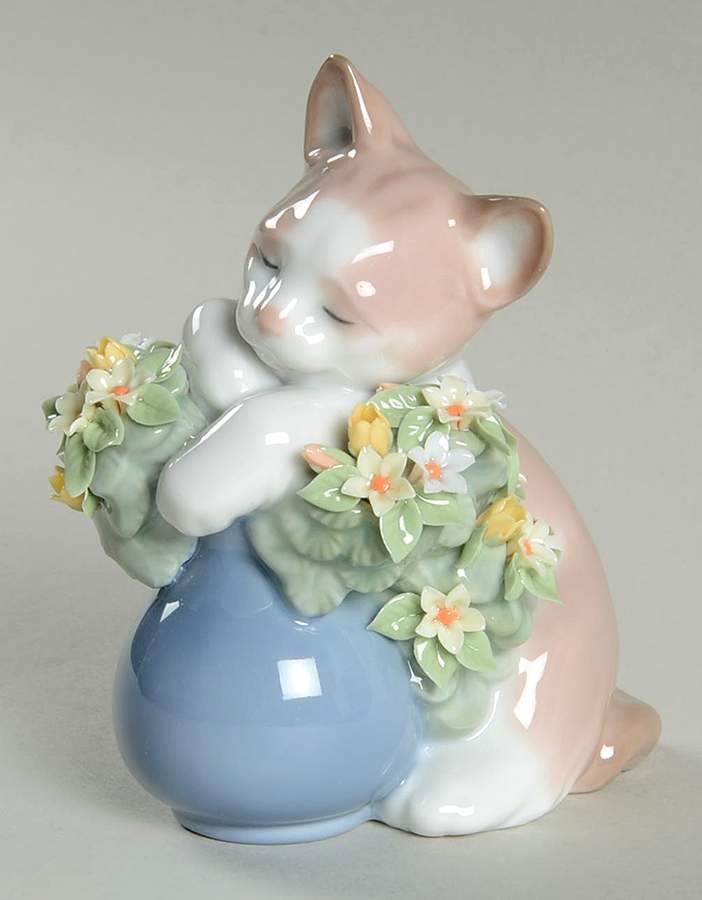 Animals-Domestic Dreamy/Sleepy Kitten - Boxed by Lladro-1