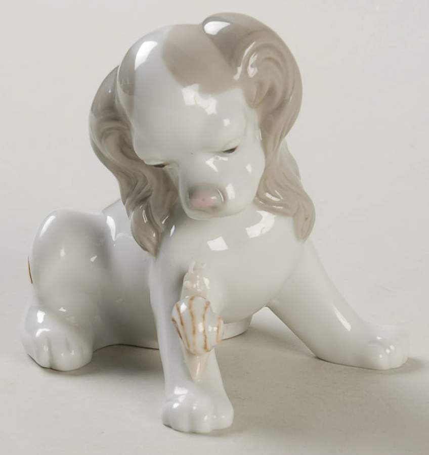 Animals-Domestic Dog & Snail - With Box by Lladro-1