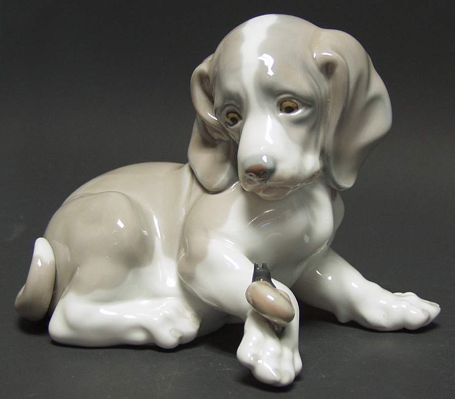 Animals-Domestic Dog & Snail - Boxed by Lladro-1