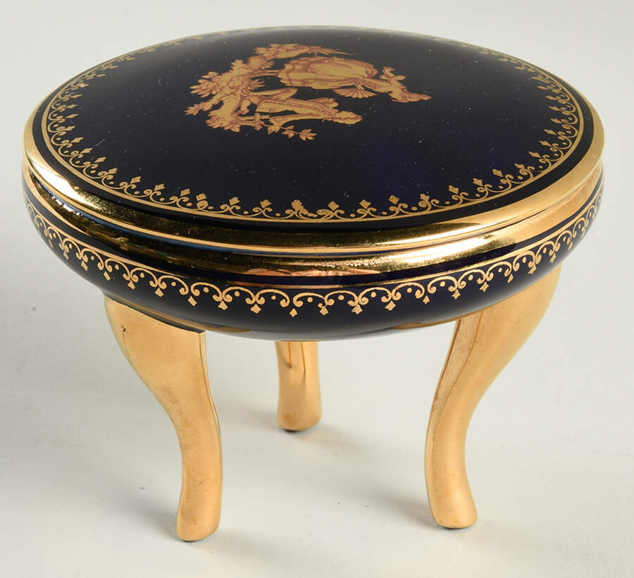 Limoges Castel Figurines All Footed Box - Proposal - No Box by Limoges Castel-1