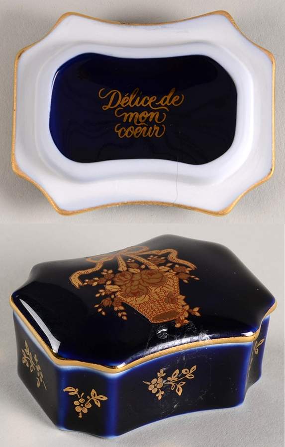 Limoges Castel Figurines Square Box-Delight Of My Heart - No Box by Limoges Castel-1