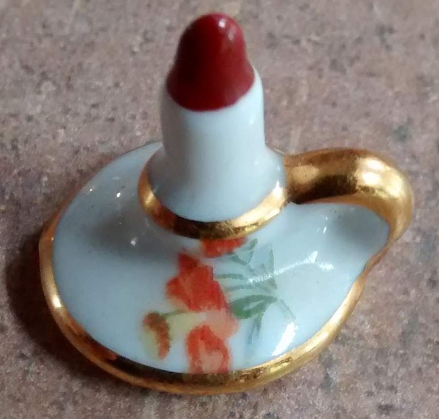 Limoges Castel Figurines Candlestick-Floral - No Box 42 by Limoges Castel-1