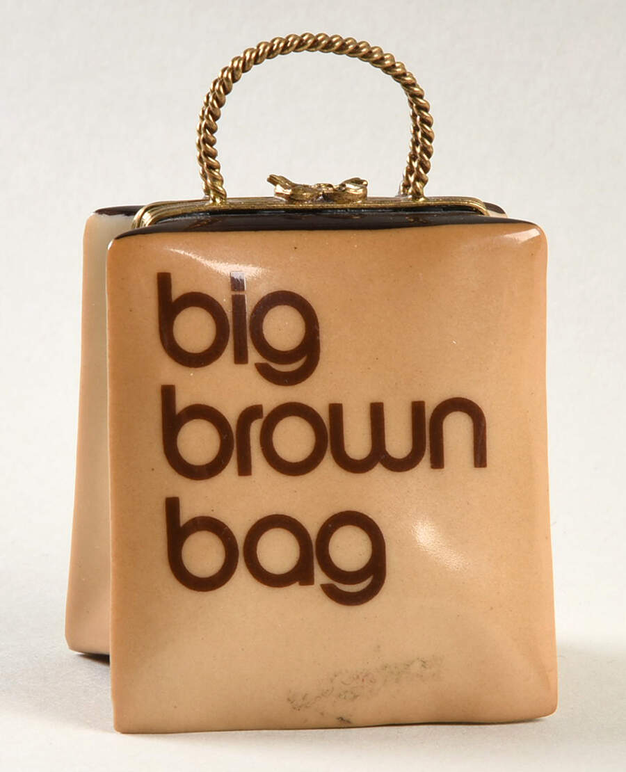 Limoges Boxes Big Brown Bag - Bloomingdales - Boxed by Limoges Imports-1