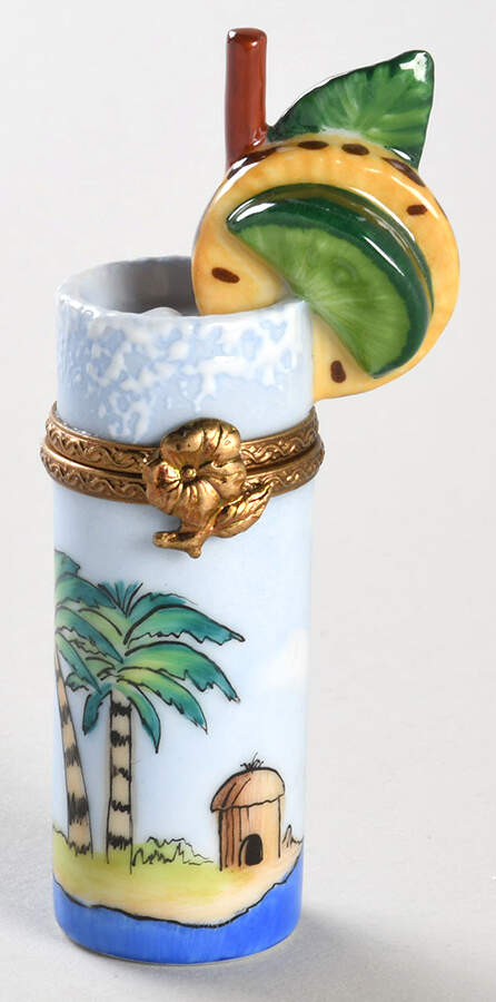 Limoges Boxes Tropical Drink - No Box by Limoges Imports-1