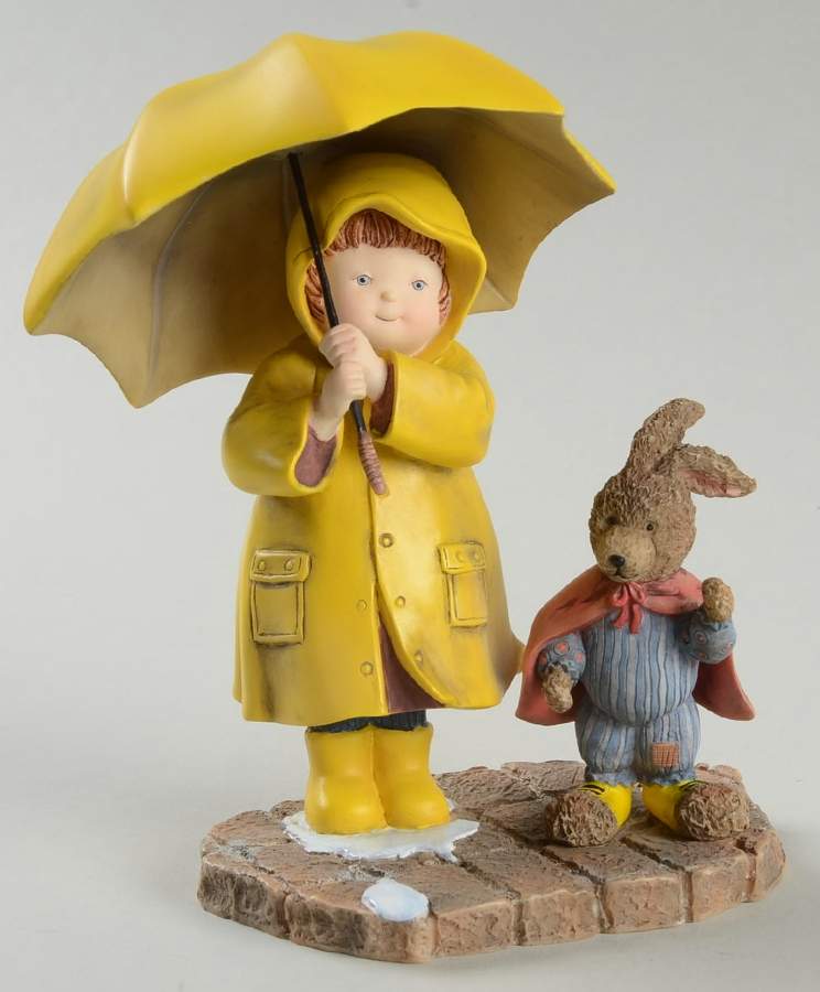 Special Friends Sarah And Chester-Waiting In The Rain - With Box by Lang & Wise Ltd-1