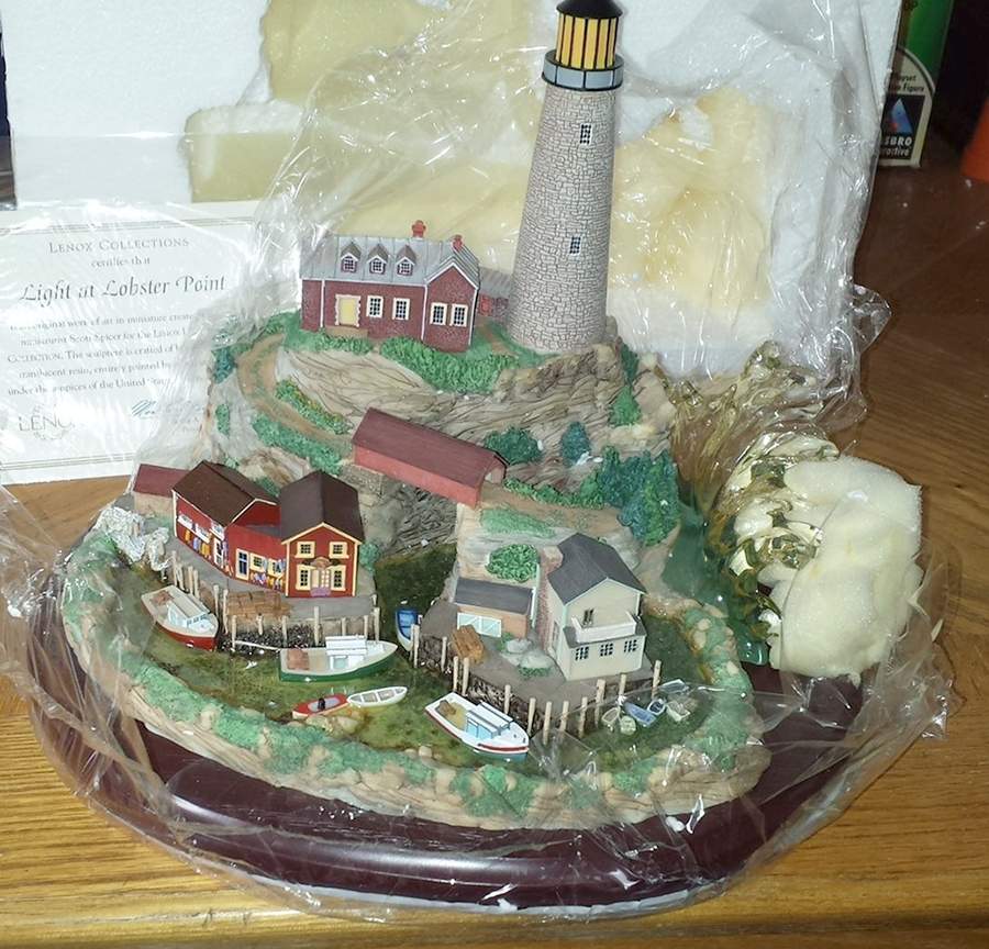 Lighthouse Collection Light At Lobster Point - Boxed by Lenox-1