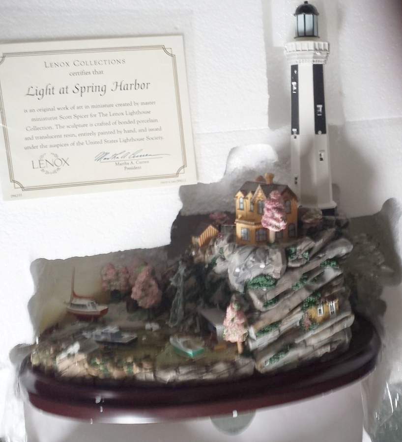 Lighthouse Collection Light At Spring Harbor - Boxed by Lenox-1