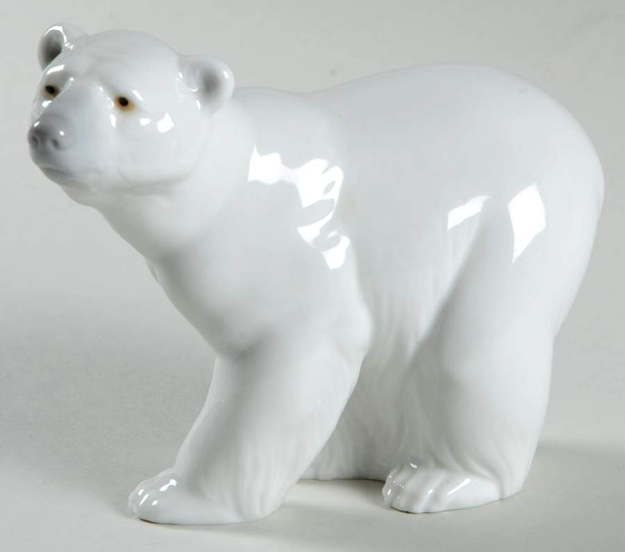 Animals-Wild Attentive Polar Bear - Boxed by Lladro-1