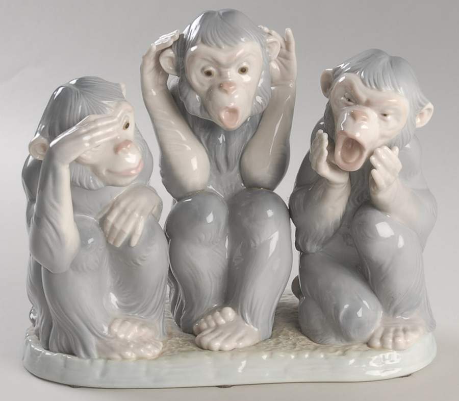 Animals-Wild Monkey Business - No Box by Lladro-1