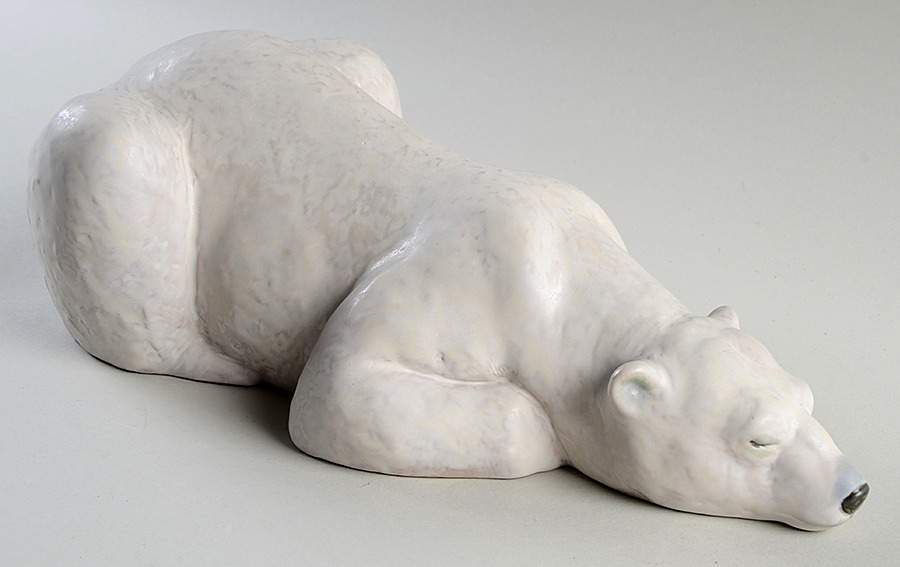 Animals-Wild Snow King-Polar Bear Sleeping - Boxed by Lladro-1