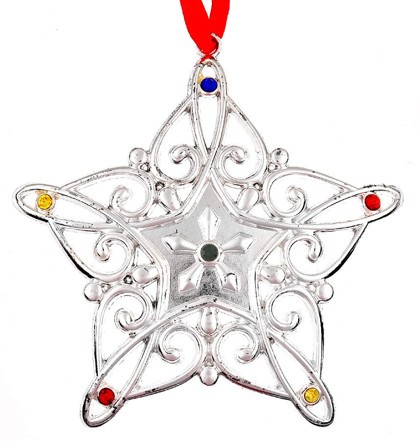 Sparkle and Scroll Multi-Crystal Snowflake-Multi-Colored Crystals - Boxed by Lenox-1