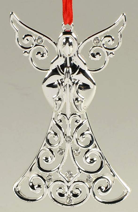 Sparkle and Scroll Multi-Crystal Angel-Clear Crystals - Boxed by Lenox-1