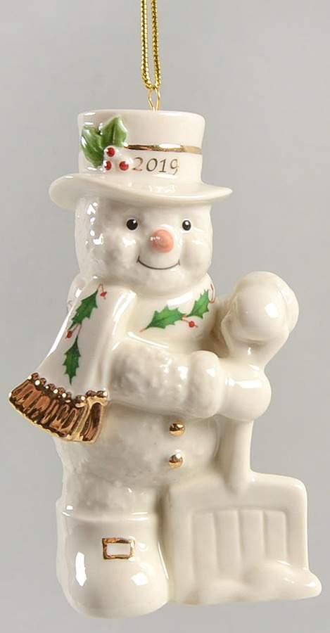 Annual Holiday Snowman Shoveling Snowman - Boxed by Lenox-1