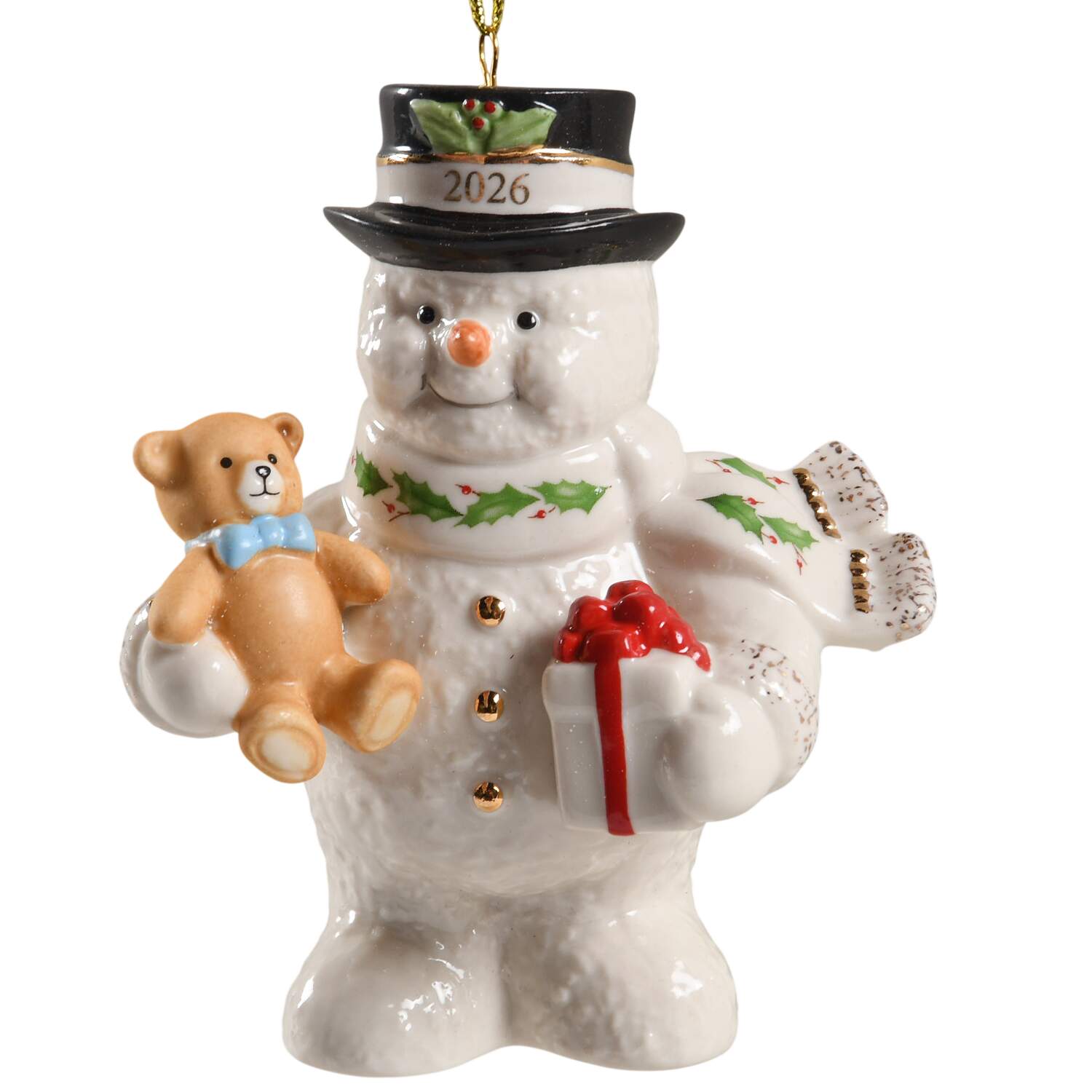 Annual Holiday Snowman Snowman With Bear - Boxed by Lenox-1