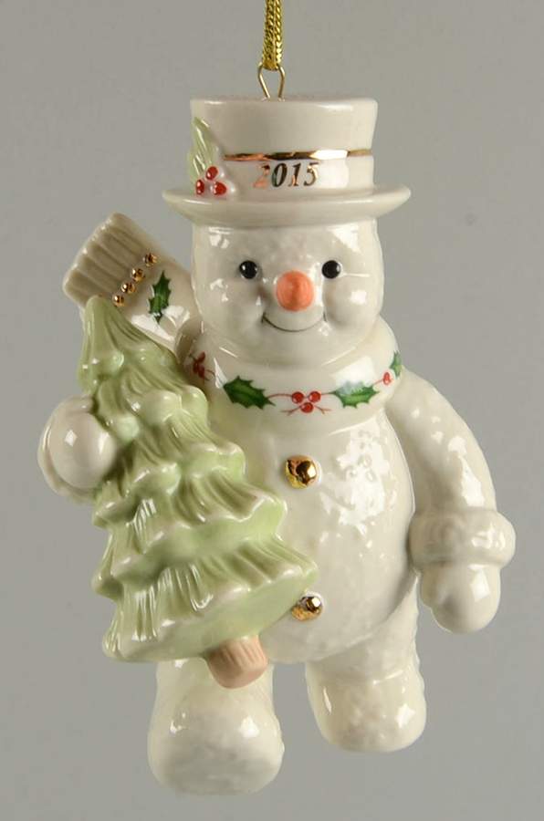 Annual Holiday Snowman Happy Holidays Snowman - No Box by Lenox-1