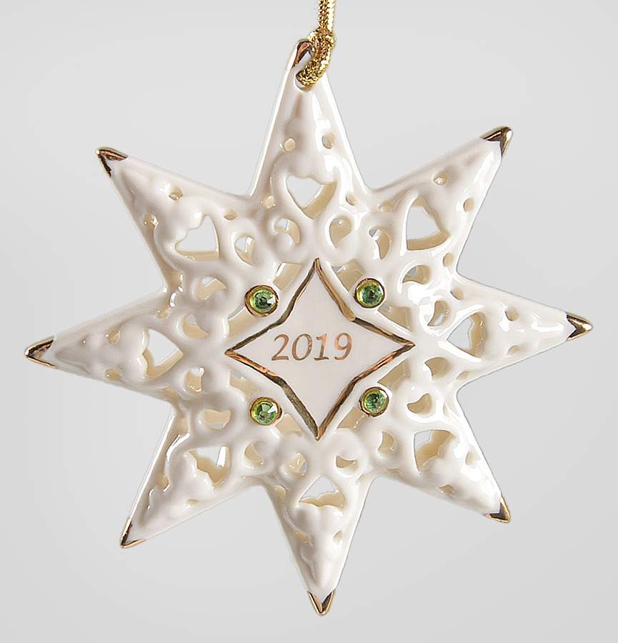 Jeweled Star Peridot Star - Boxed by Lenox-1