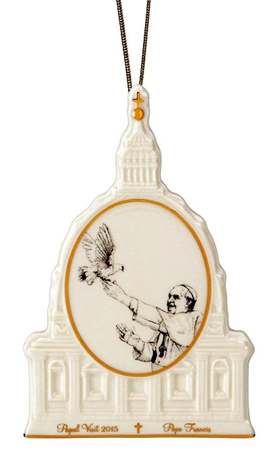 Pope Francis US Visit Giftware Commemorative Ornament - Boxed by Lenox-1