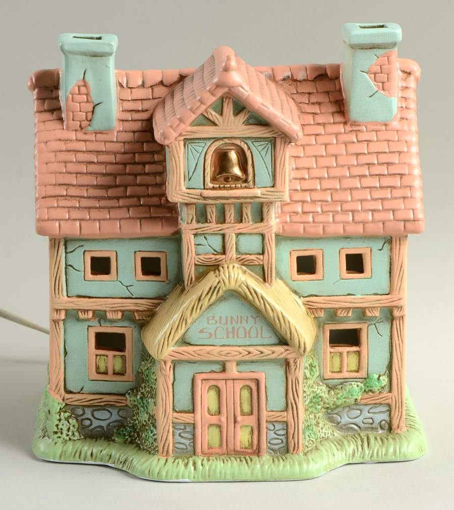 Honey Brook Hollow Bunny School - No Box by Lefton-1