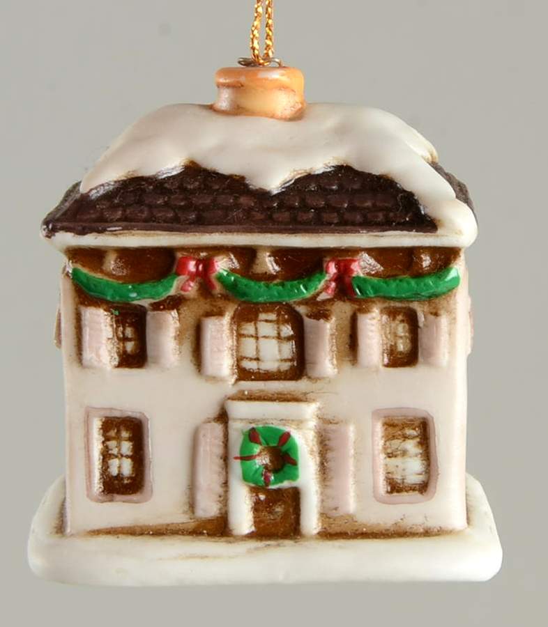 Colonial Village Ornaments Christmas House - Boxed by Lefton-1