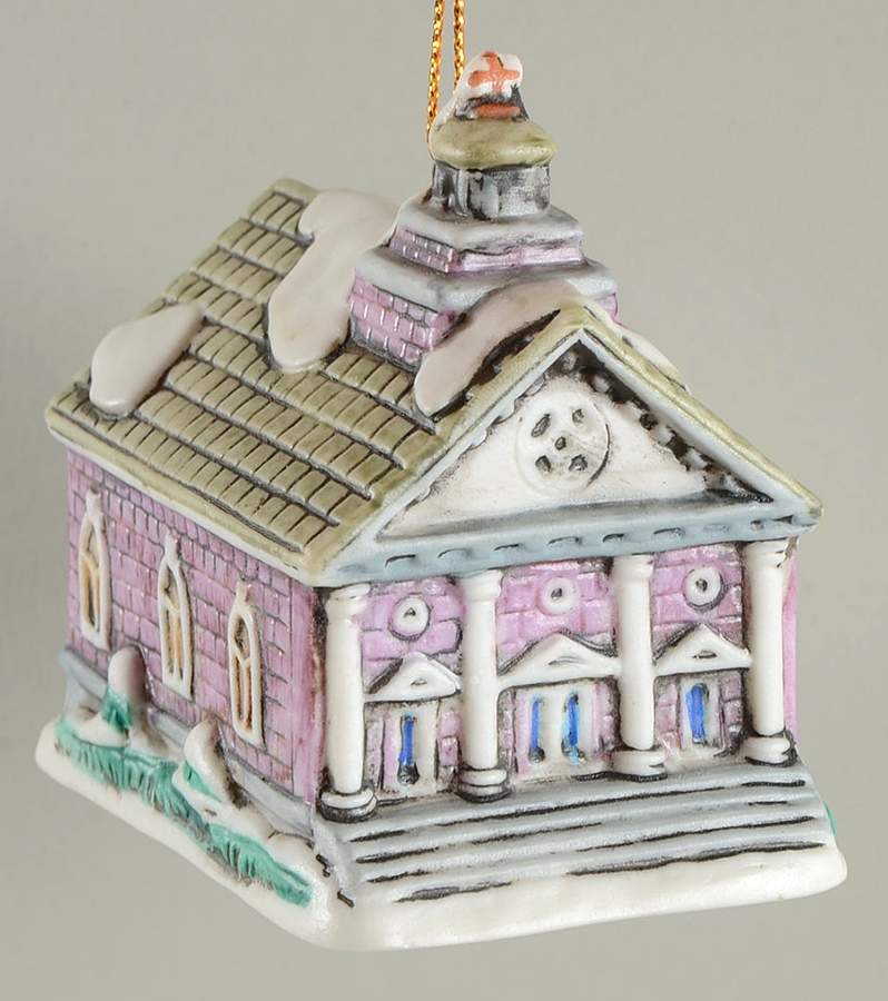 Colonial Village Ornaments Maple Street Church - No Box by Lefton-1