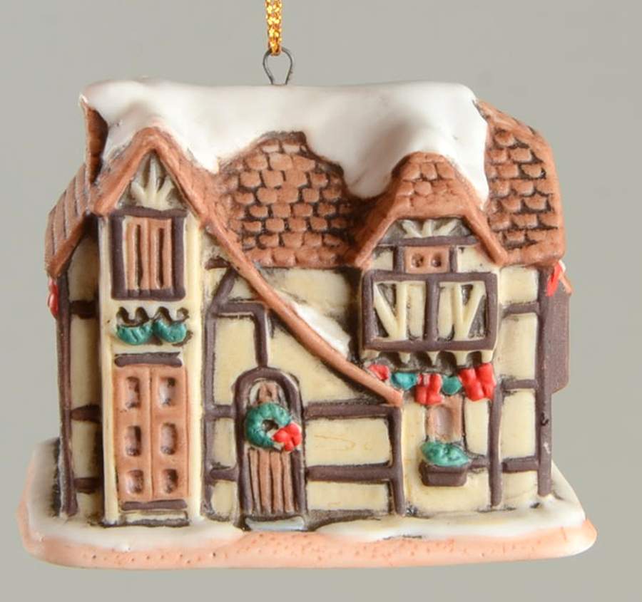 Colonial Village Ornaments Hampshire House - Boxed by Lefton-1