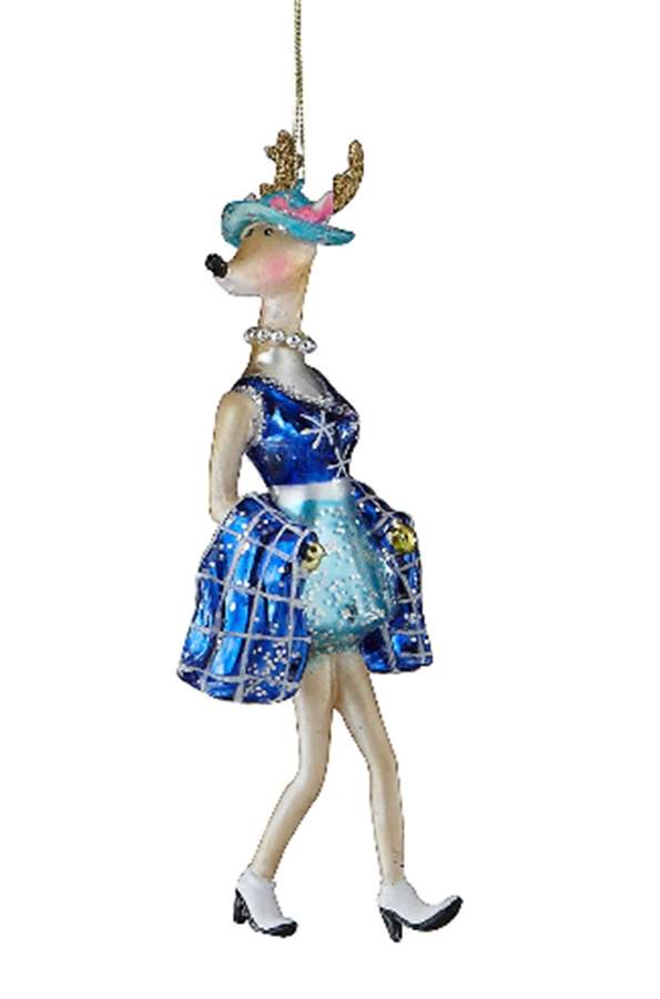 Wild and Crazy Animal Ornaments Lady Deer - No Box by Lenox-1