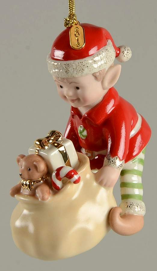 Annual Elf Ornament Ernie The Elf - Boxed by Lenox-1
