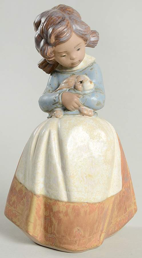 Farm Girls Gres Tenderness-Girl With Rabbit - Boxed by Lladro-1