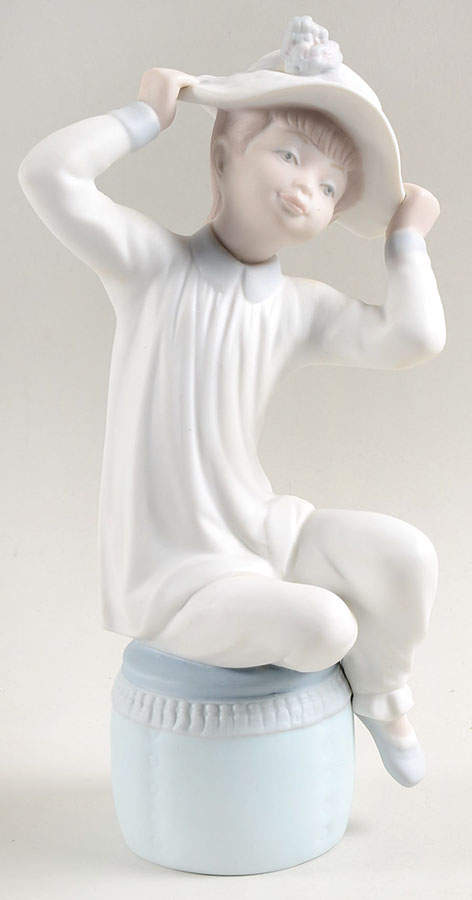 Girls Dressing Girl With Bonnet/Hat - Boxed by Lladro-1