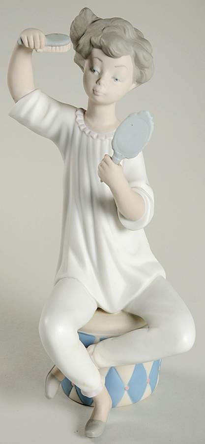 Girls Dressing Girl With Brush - Boxed by Lladro-1