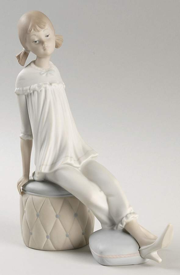 Girls Dressing Girl With Mother's Shoe - Boxed by Lladro-1