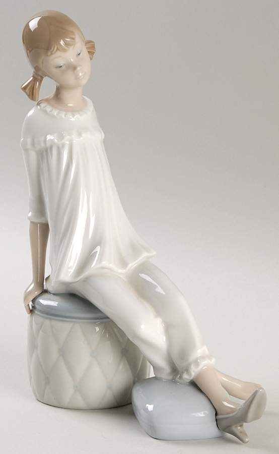 Girls Dressing Girl With Mother's Shoe - Boxed by Lladro-1