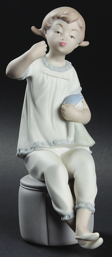 Girls Dressing Girl With Doll - No Box by Lladro-1