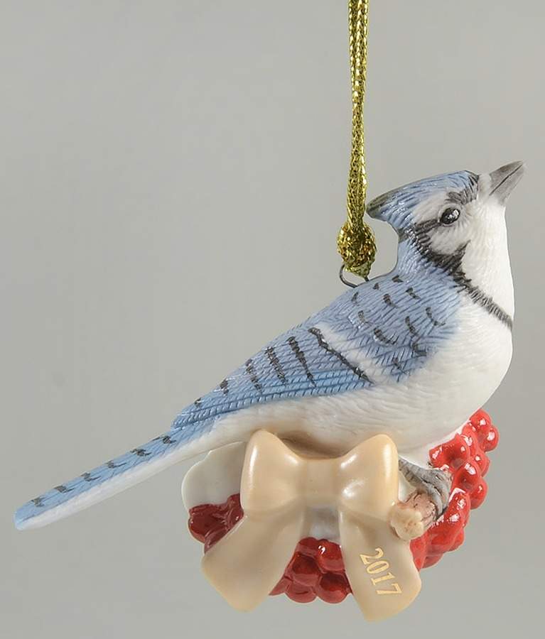 Christmas Birds Ornament Winter Blue Jay - Boxed by Lenox-1