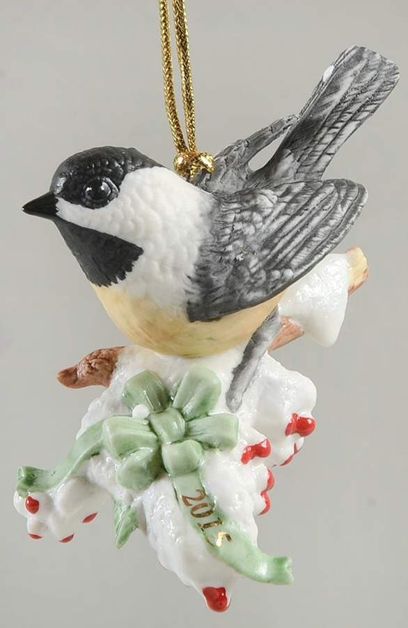 Christmas Birds Ornament Holiday Chickadee - Boxed by Lenox-1