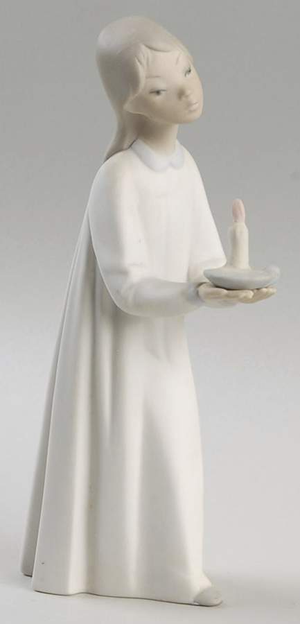 Children in Nightshirts Girl With Candle - Boxed by Lladro-1