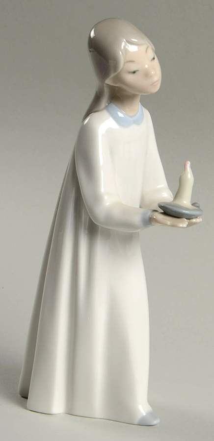 Children in Nightshirts Girl With Candle - Boxed by Lladro-1