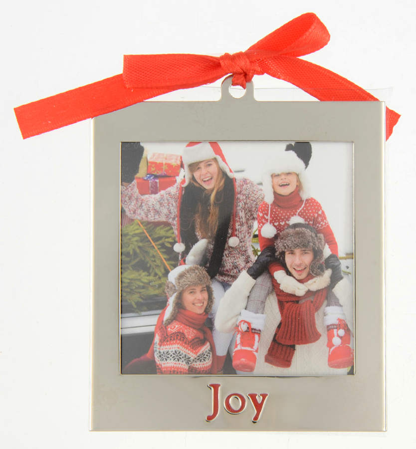 Frame Charm Ornaments Joy Frame - Red Letters - No Box by Lenox-1