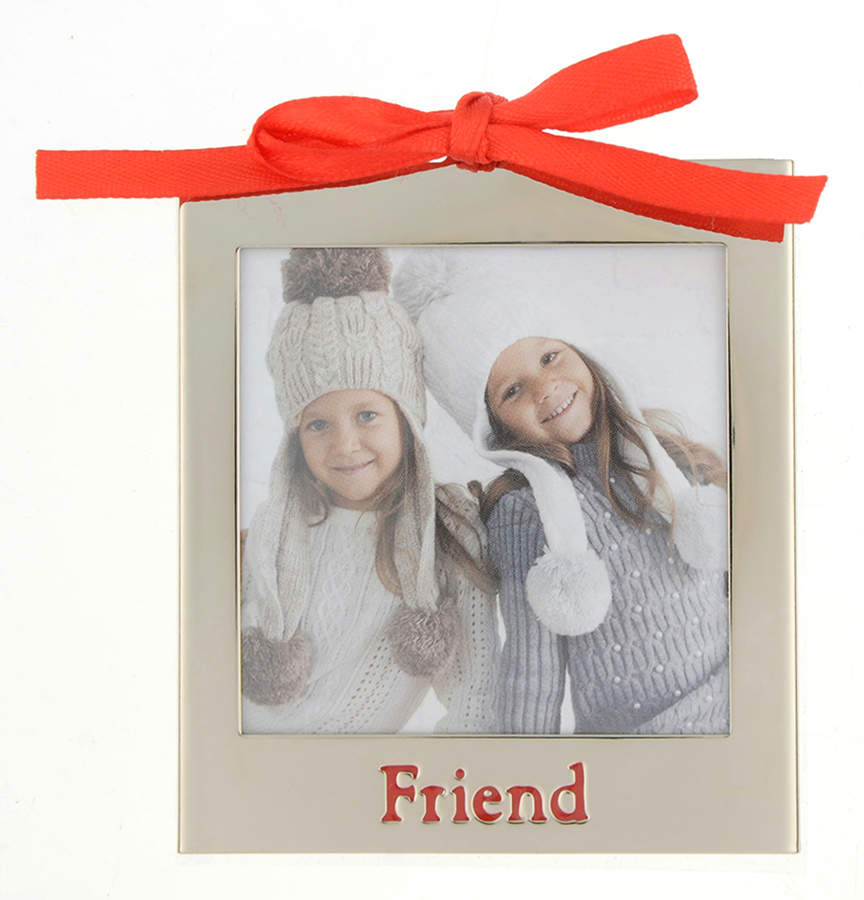 Frame Charm Ornaments Friend Frame- Red Letters - No Box by Lenox-1