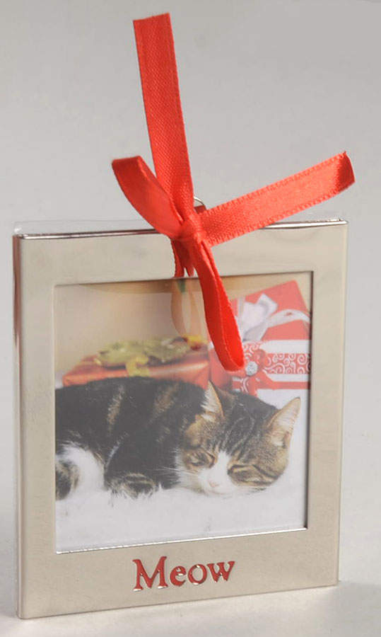 Frame Charm Ornaments Meow Frame - Red Letters - No Box by Lenox-1