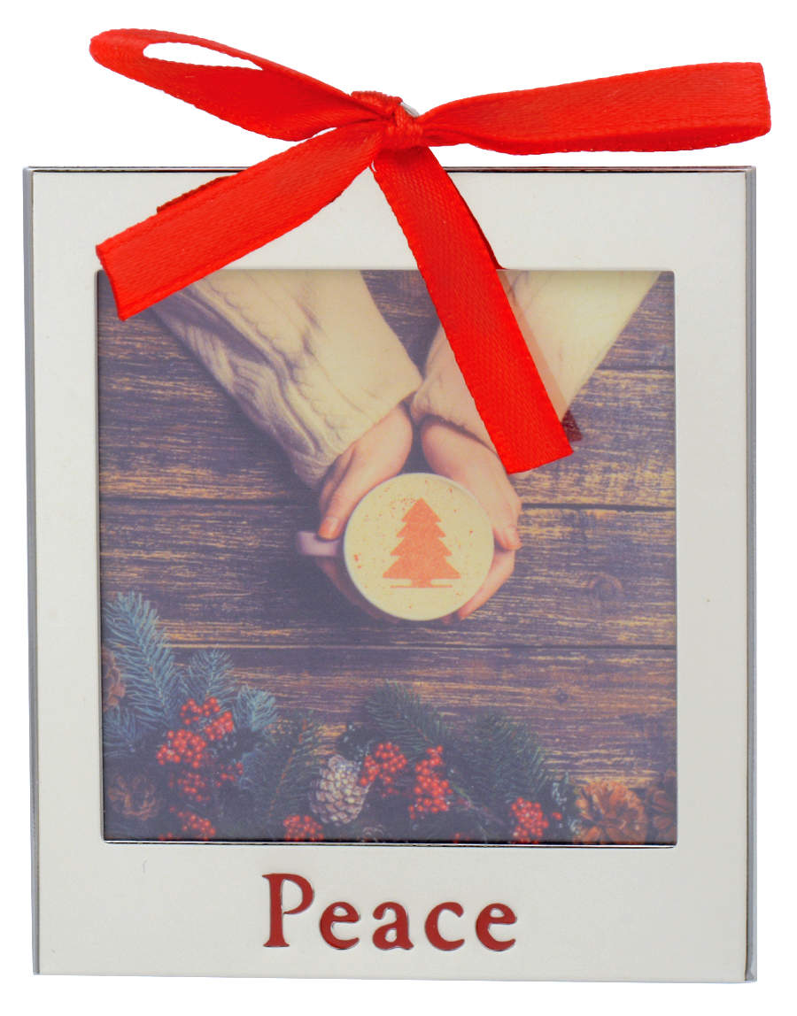 Frame Charm Ornaments Peace Frame - Boxed by Lenox-1
