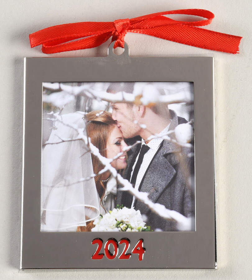 Frame Charm Ornaments 2024 Frame - Boxed by Lenox-1