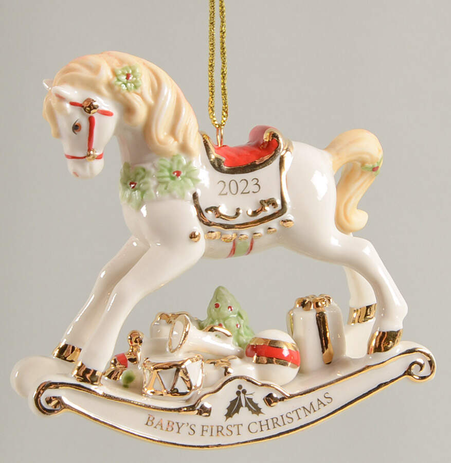 Baby's First Christmas-Toys 2023 - Rocking Horse - No Box by Lenox-1