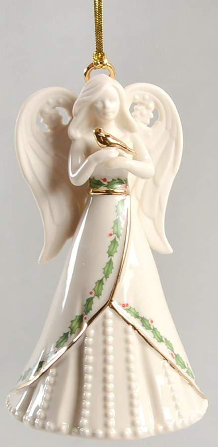 Holiday Angel Bell 2019-Angel With Dove Bell - Boxed by Lenox-1