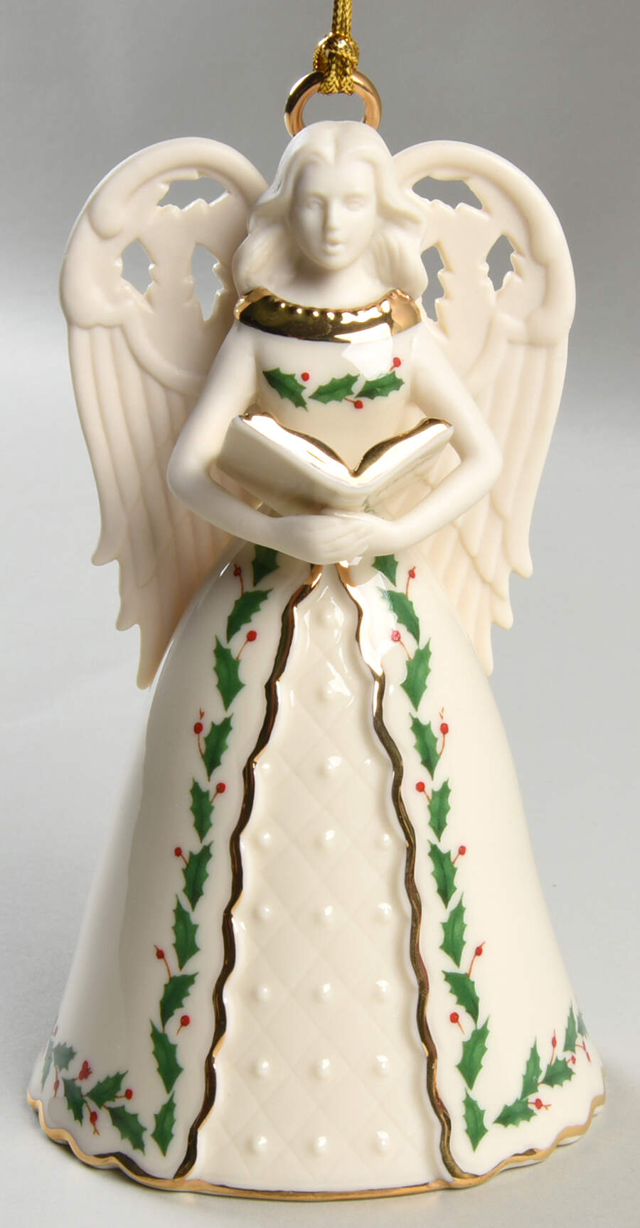 Holiday Angel Bell 2025-Holiday Angel Bell With Hymns - Boxed by Lenox-1