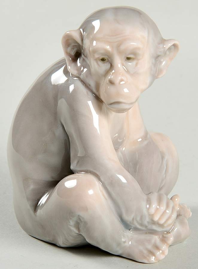 Miniature Animals Mini Monkey - Boxed by Lladro-1