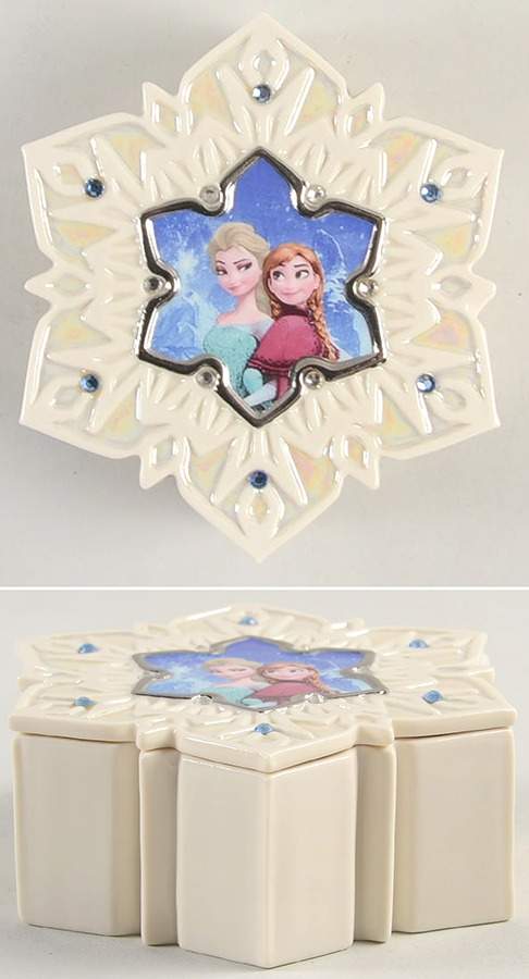 Frozen-Disney Elsa & Anna Trinket Box - Boxed by Lenox-1