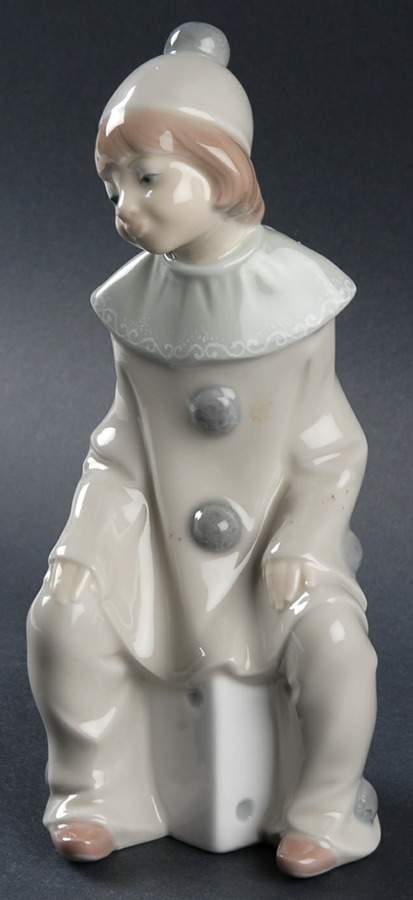Pierrot Children Girl With Dice - Boxed by Lladro-1