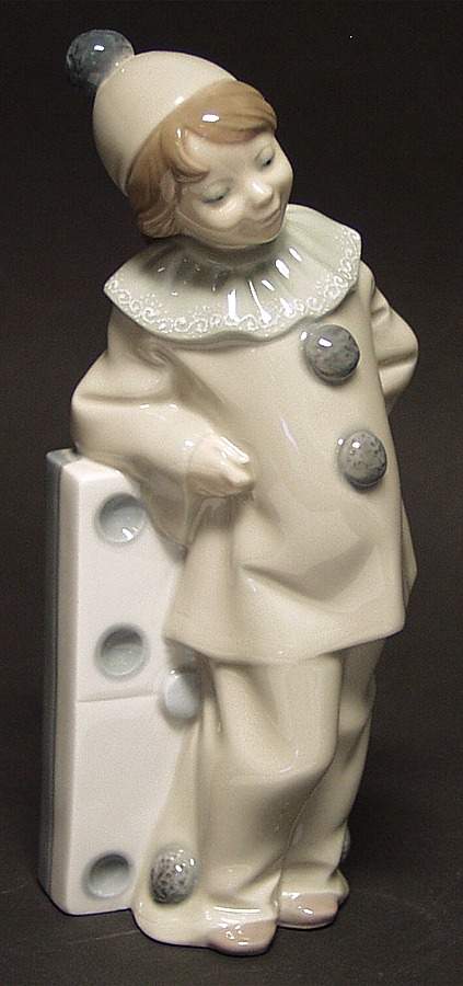 Pierrot Children Girl With Domino - With Box by Lladro-1