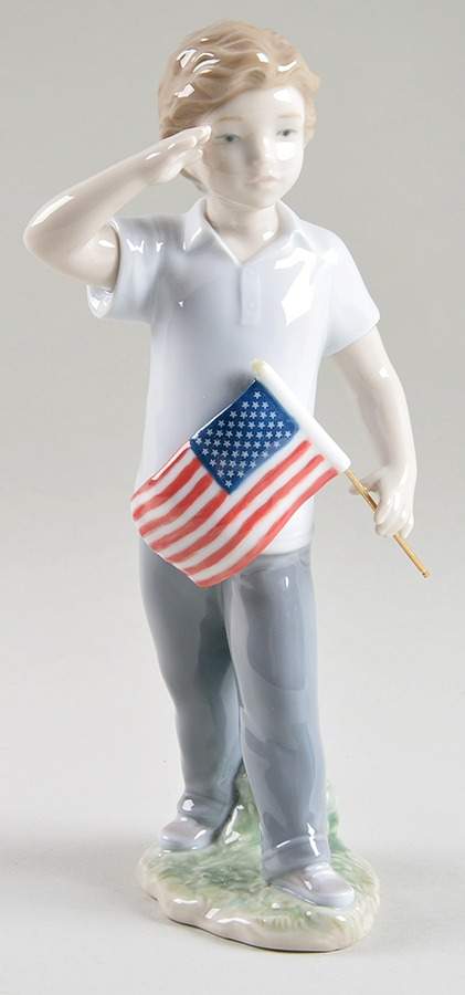 Americana Saluting The Flag - Boxed by Lladro-1